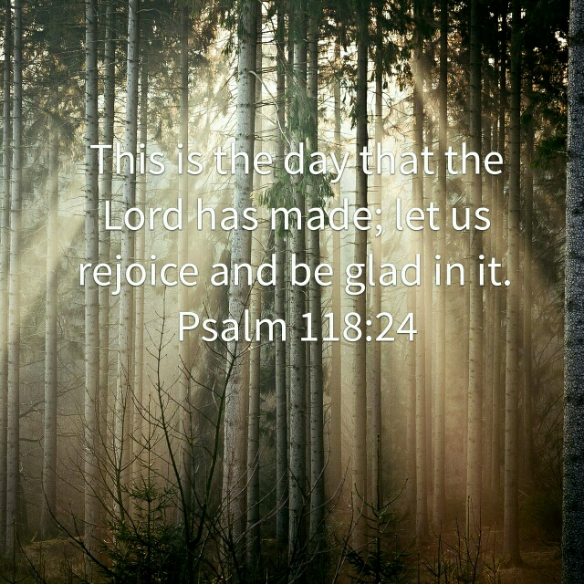Christian Mindset verse – Psalm 118:24
