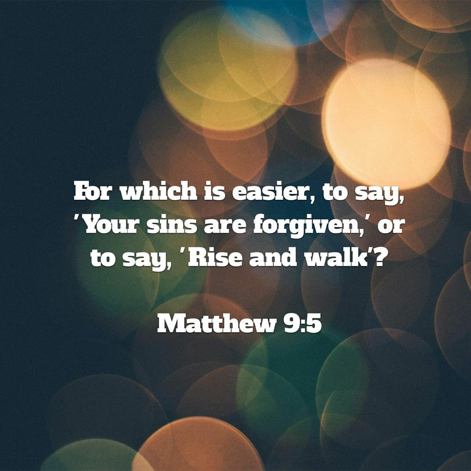 matt 9,5 - forgiveness of sins
